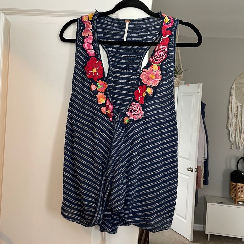 Free people flower power vest